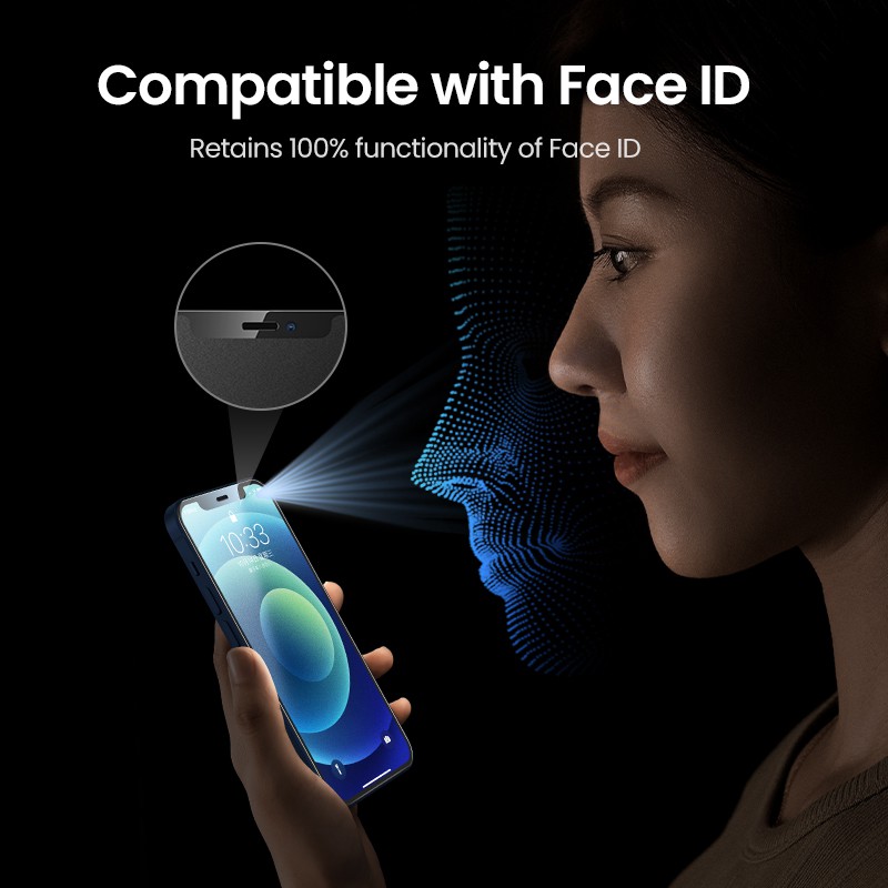 Kính cường lực UGREEN 9D bảo vệ toàn màn hình cho Iphone 12 Pro 6.1inch