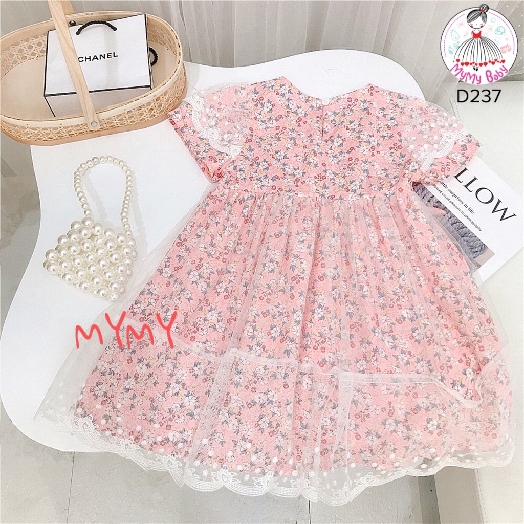 Đầm ren hoa hồng