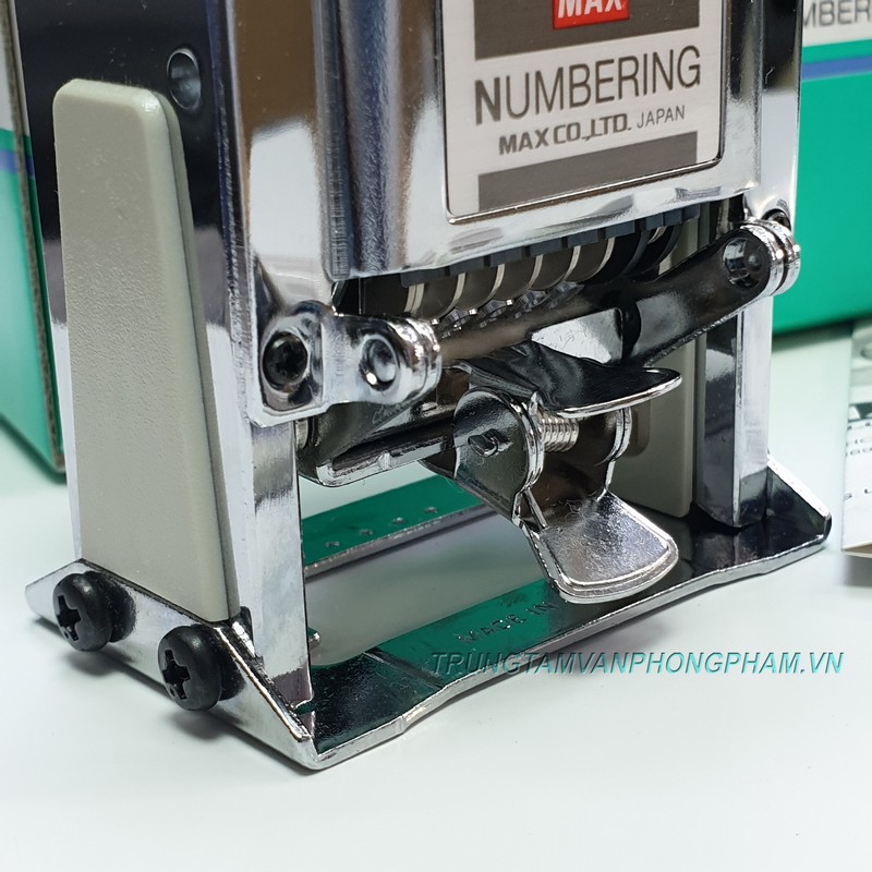 Dấu số nhảy tự động 6 số Max N607 Automatic Numbering Machine đóng số thứ tự, đánh số trang, số seri... Đánh số lên vải