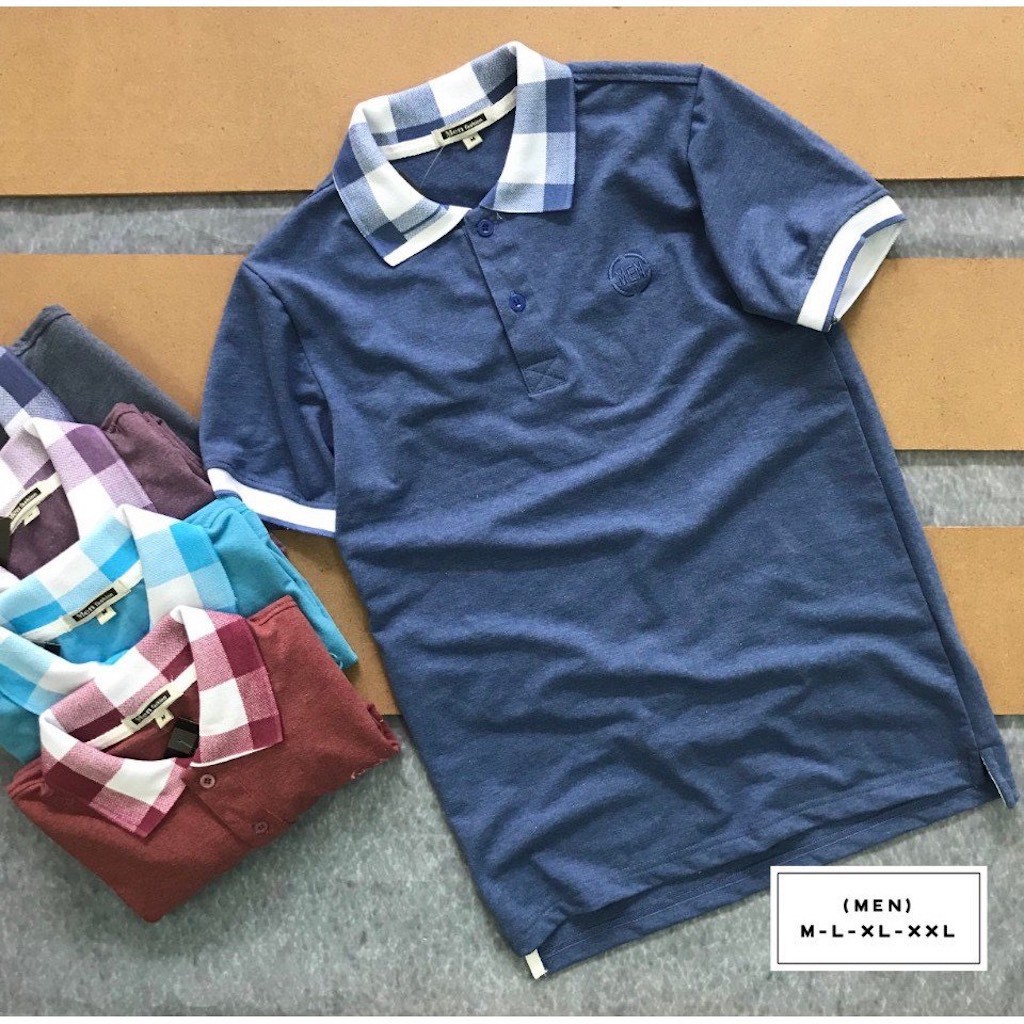 Áo thun nam có cổ Havis phối logo thêu cực đẹp ASTD010 | BigBuy360 - bigbuy360.vn