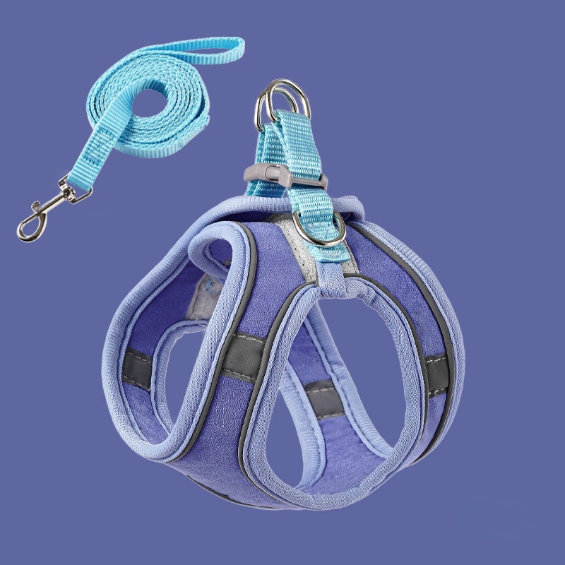 Màu tương phản thời trang Dây xích mèo / Chống ly khai / Áo vest / Dây đeo ngực phản quang cho mèo và dây chó