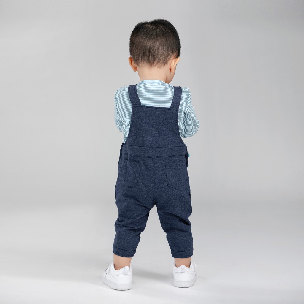 Bộ Jumpsuit quần dài sơ sinh BAA BABY hình cá mập cho bé trai - BN-JS05C