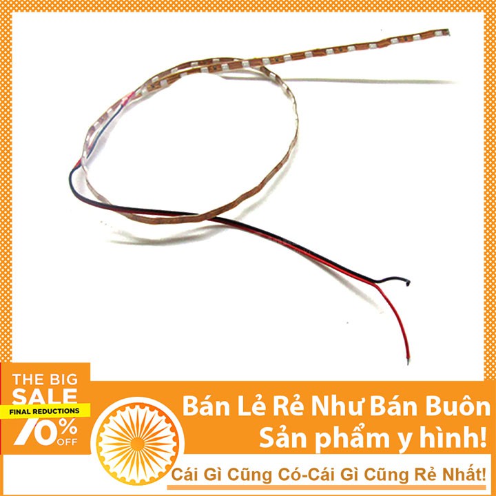 Led Dây Trang Trí Xe Máy Vàng 12VDC Dài 50cm