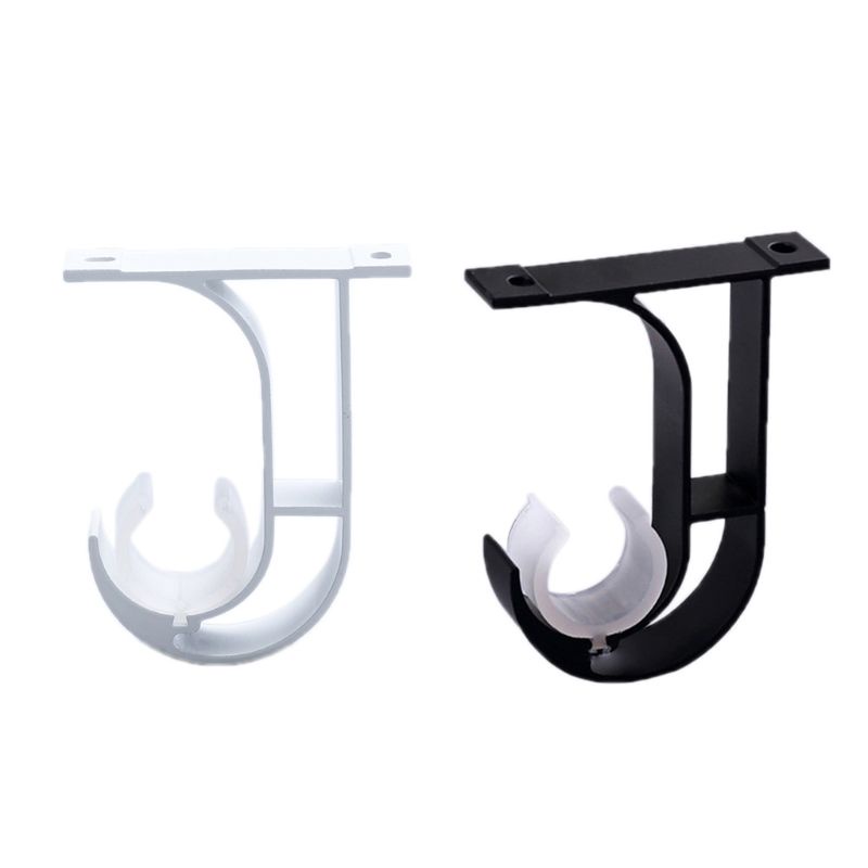 Bộ 4 Giá Đỡ Thanh Rèm Cửa Đơn Bằng Kim Loại Siêu Bền Tiện Dụng