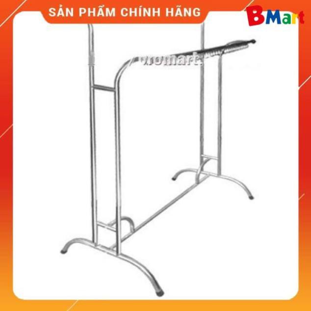 [Hỏa tốc 1H] Giàn phơi quần áo kép inox, giá phơi quần áo ĐƠN - KÉP inox 201 (có khuyên)  - BM