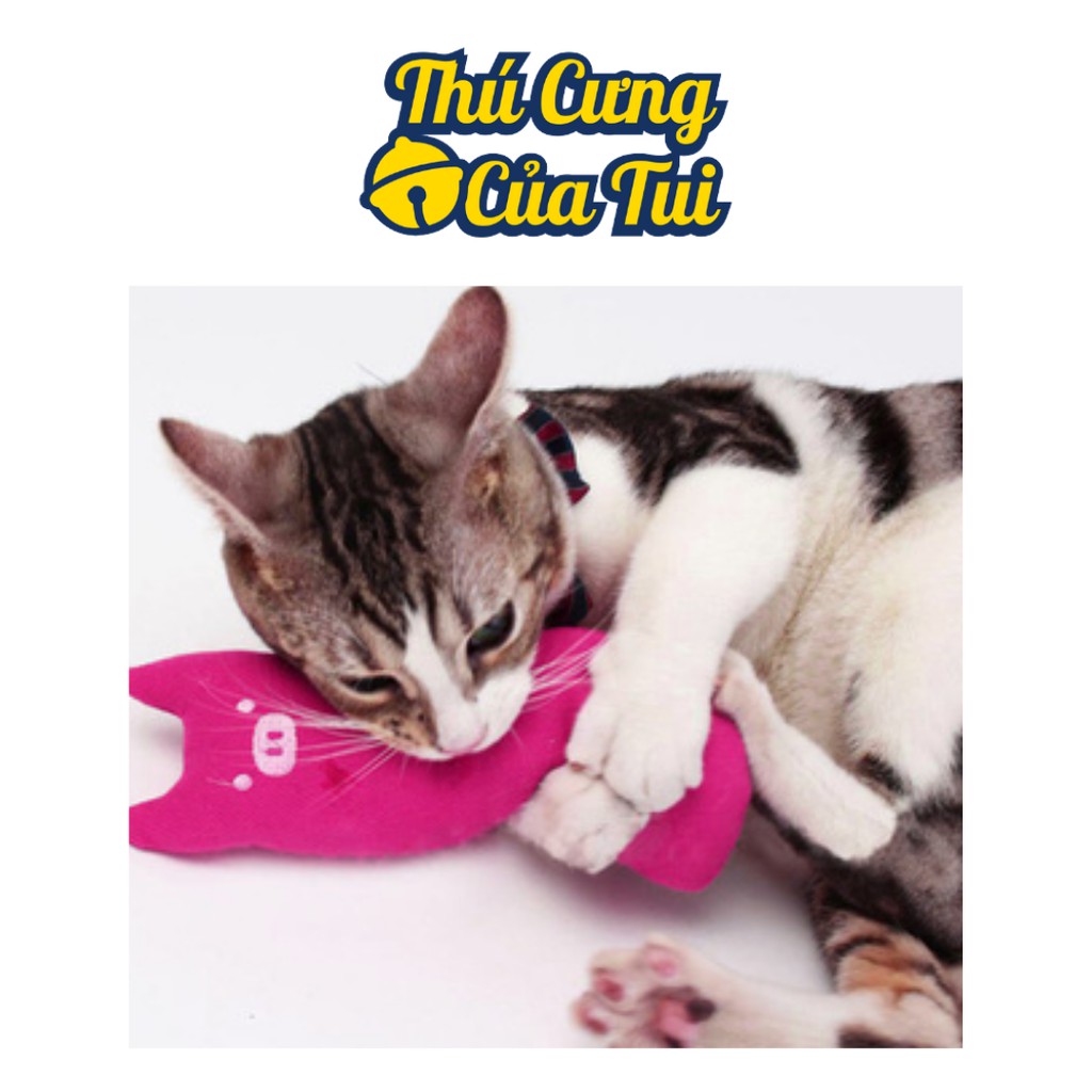 Gối Ôm Nhồi Bông Cho Mèo Có Mùi Catnip Cỏ Bạc Hà Mèo Bên Trong - Thú Cưng Của Tui