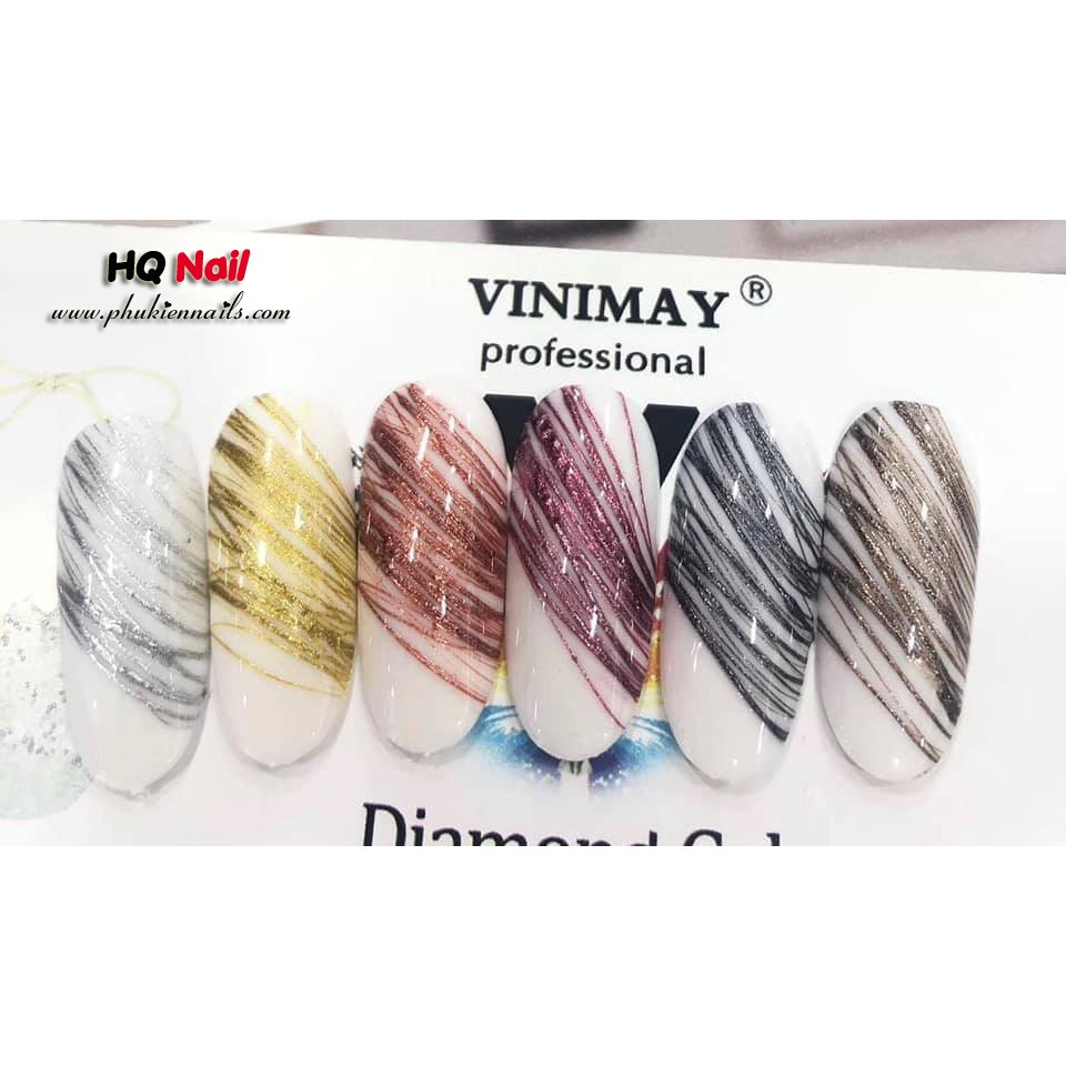 Gel nhện nhũ viền Vinimay làm viền cực nét cho bộ nail xinh