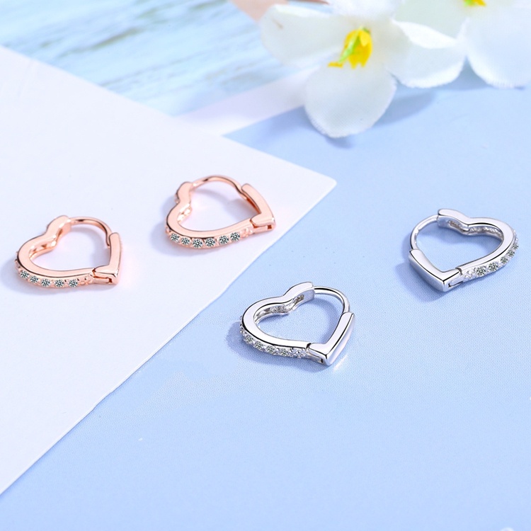 Bông tai thời trang nữ hình trái tim xinh xắn - HT324