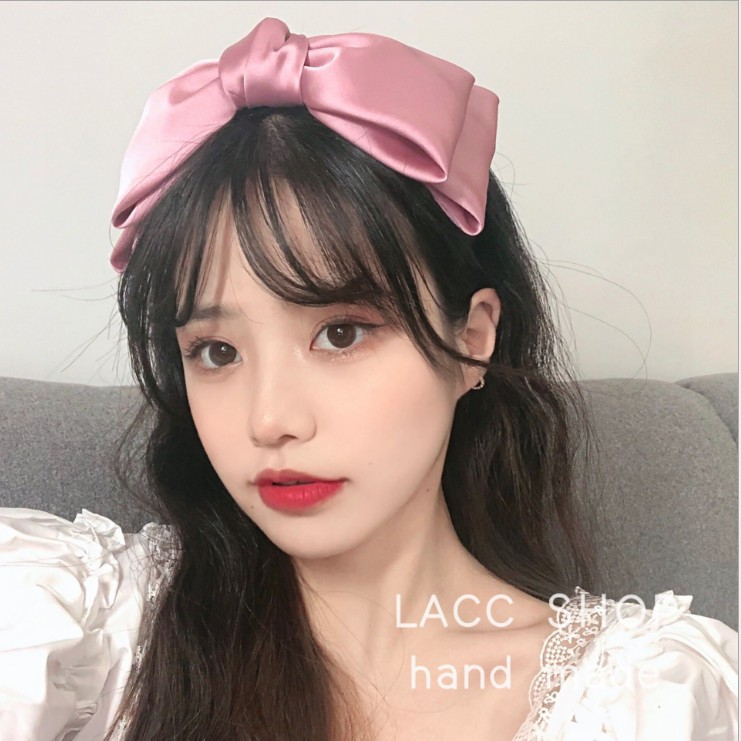 Băng đô cài tóc hình  nơ bản to  đủ màu sắc phong cách tiểu thư