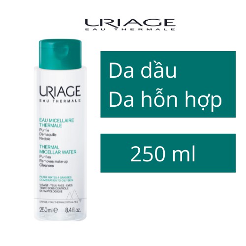 URIAGE EAU MICELLAIRE THERMALE PMG Nước tẩy trang dành cho da dầu, da hỗn hợp 250ml