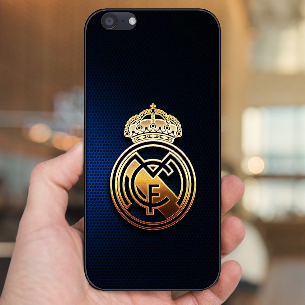 Ốp lưng Oppo A71 viền đen in hình Real Madrid