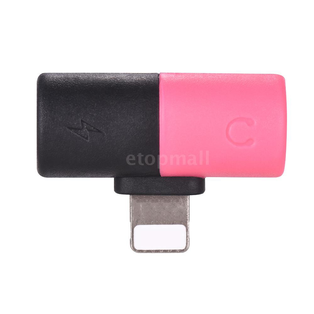 Đầu Chia Cổng Lightning 2 Trong 1 3.5mm Cho Iphone X 8 7 Ipod Ipad Ios