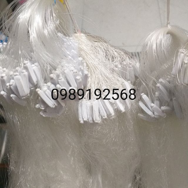 Lưới đánh cá 3 lớp cao 80cm then 1,5- then 2- then 2,5- then 3- then 4 dài 70m đánh cá rô,diếc ,cá rô phi