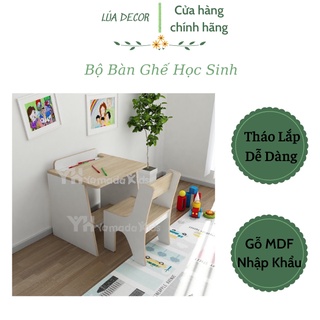 Bộ bàn ghế học sinh cấp 1,mẫu giáo,tập tô đẹp hiện đại ( Bàn kèm ghế )