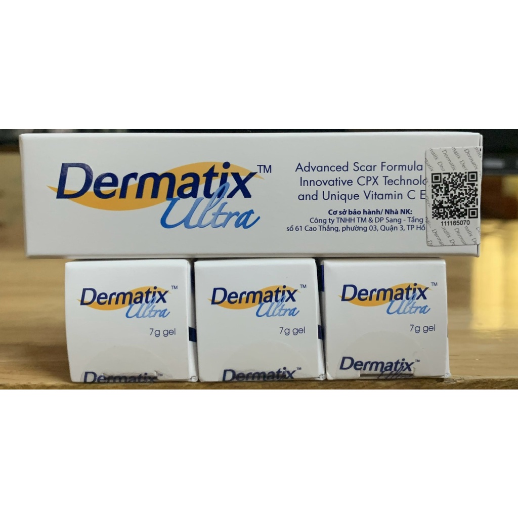 Kem Bôi dạng Gel mờ sẹo Dematix ultra Cải Thiện sẹo - và giảm ngứa 7g &amp; 15g