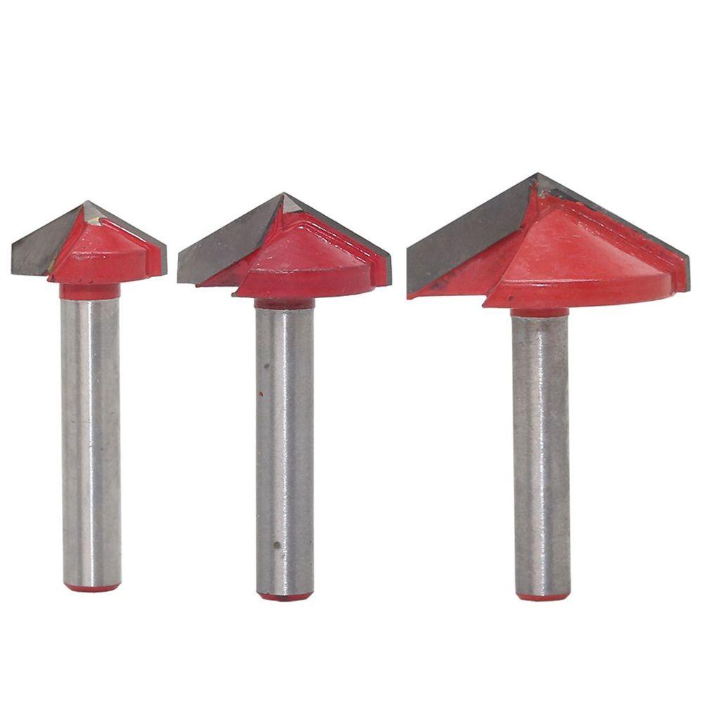 QINJUE 1 Mũi Phay Router Gỗ 3D 60 / 90 / 120 / 150 Độ CNC