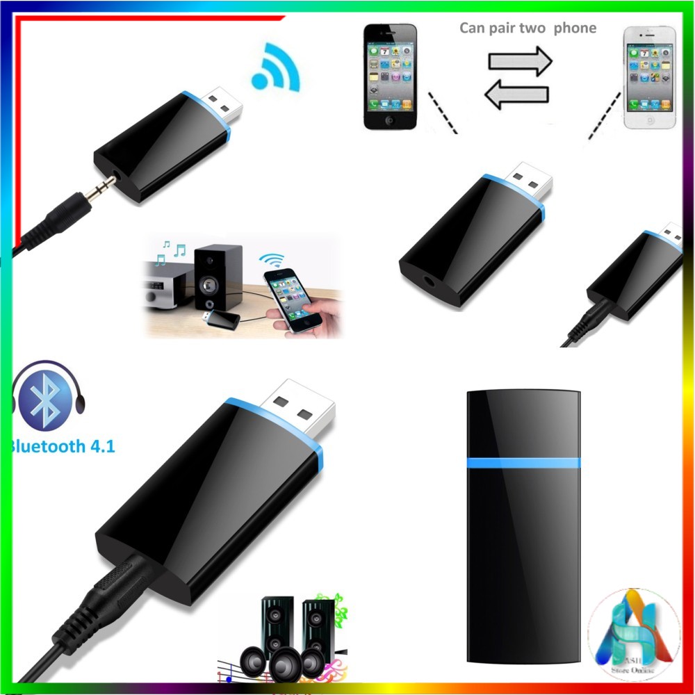 Bộ Phát Tín Hiệu Bluetooth Không Dây Usb 3.5mm