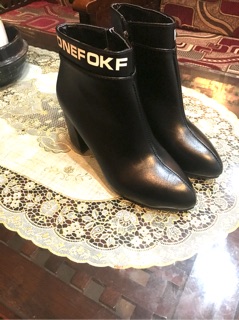 [Hàng oder] Boots da cổ viền chữ (kèm ảnh fb)
