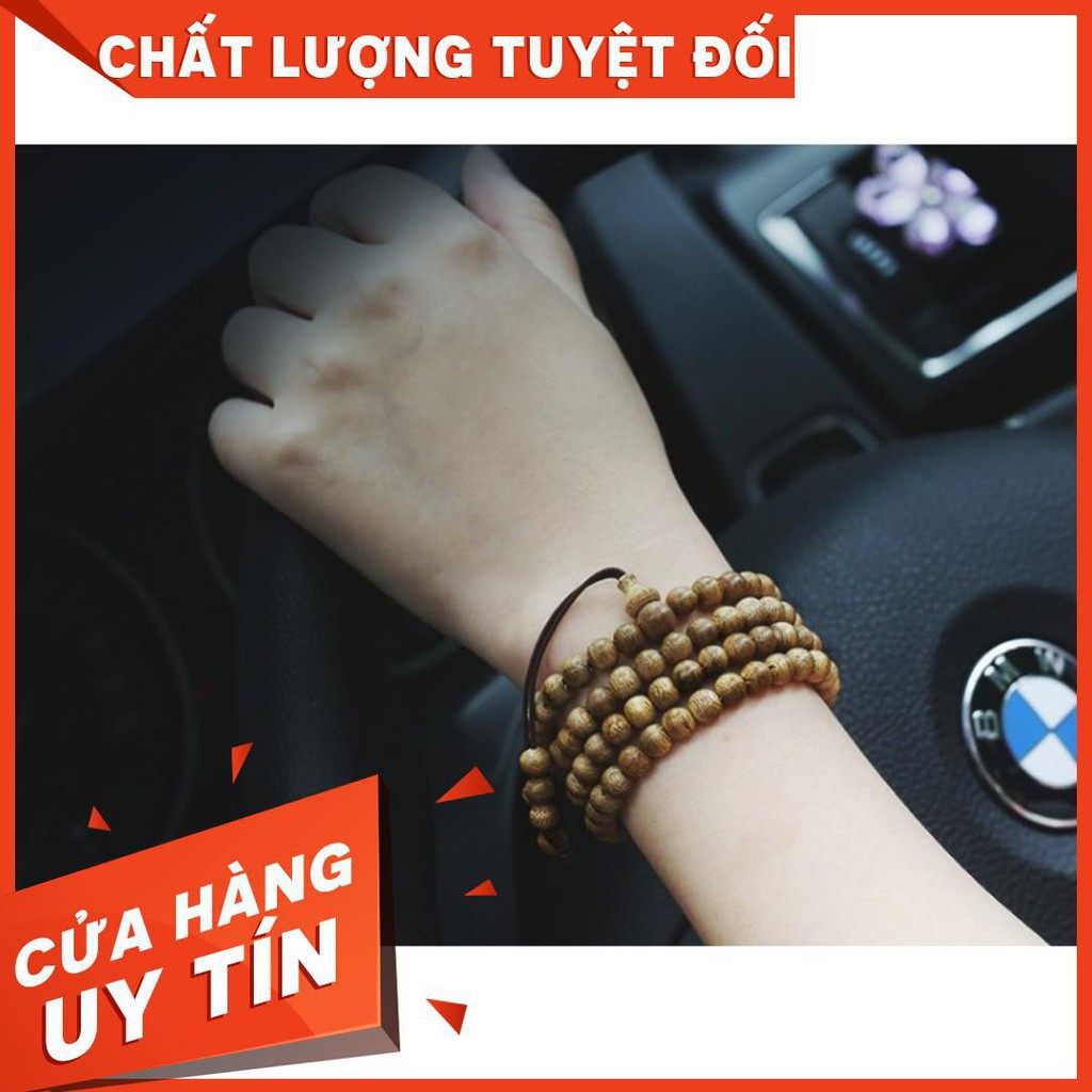 VÒNG TAY Chuỗi Hạt Trầm Hương 108 Hạt , Size 6 MM, Mùi Thơm Tự Nhiên