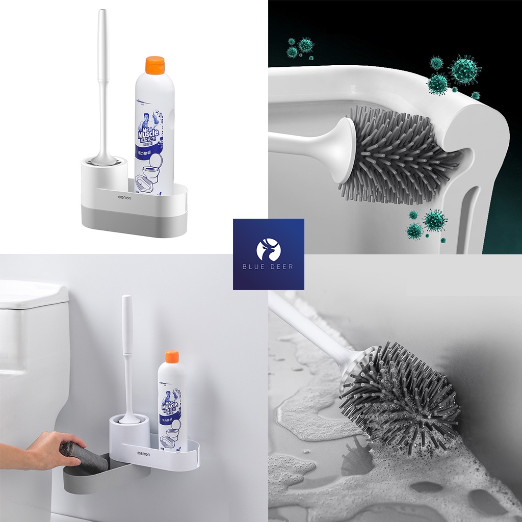 Bàn Chải Cọ Bồn Cầu Silicon, Chà Nhà Vệ Sinh – BLUE DEER