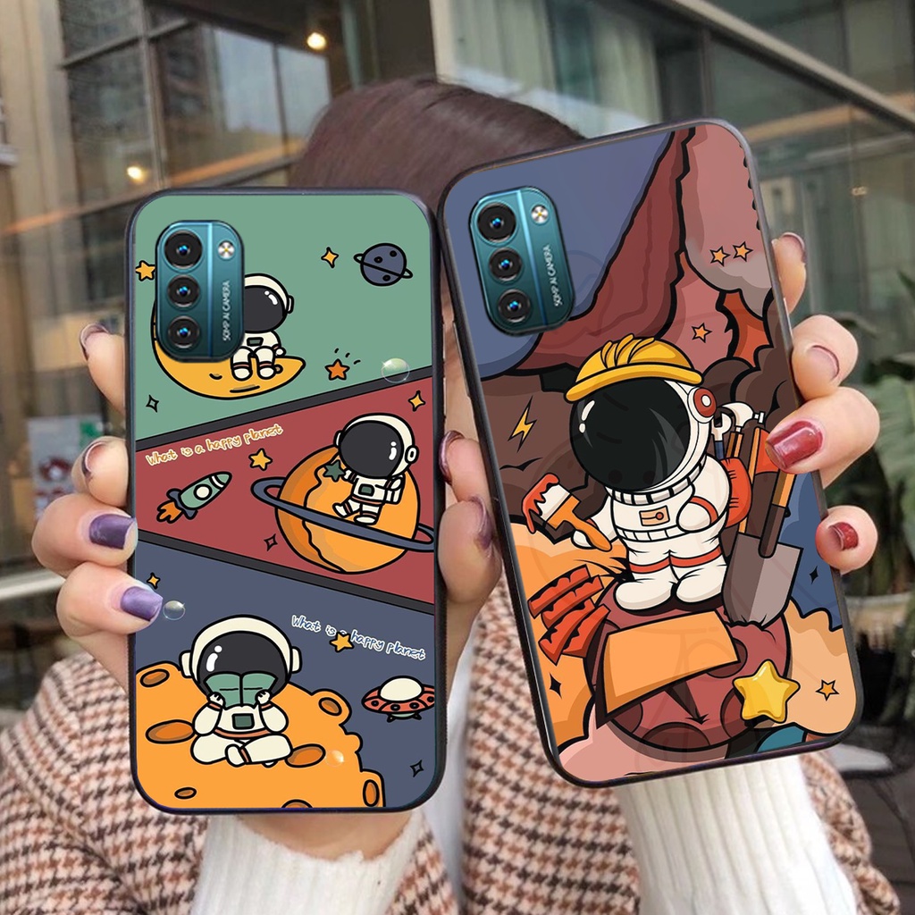 Ốp lưng Nokia G11 - Nokia G21 - Nokia 7.1 - Nokia 8.3  - Nokia X5 - Nokia X6 - Nokia G20 phi hành gia cá tính cực đẹp ho