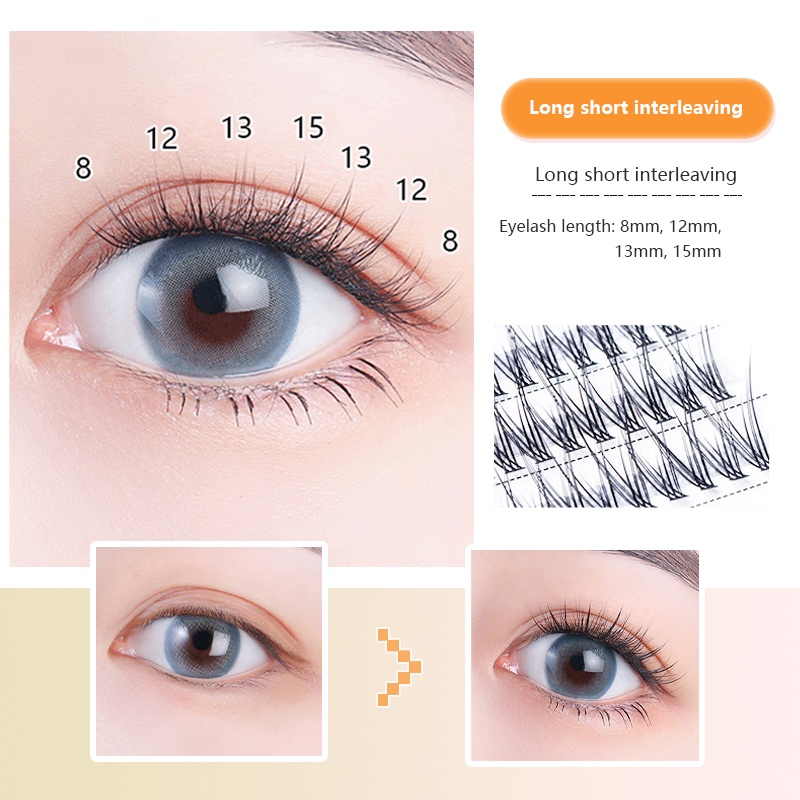 Hộp 60 cụm mi giả SUAKE trang điểm tự nhiên dễ sử dụng