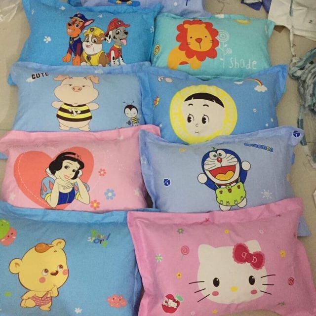 Vỏ gối cotton 3D cho bé