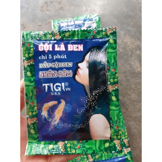 thuốc nhuộn tóc siêu đen (gội là đen chỉ 5 phút)1 dây 10 gói