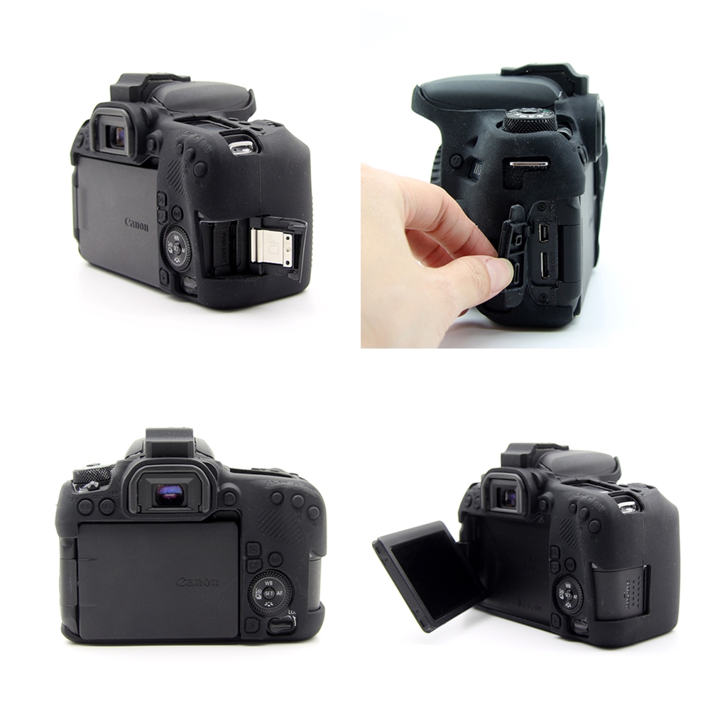 Soft Silicon Rubber Case Cover Skin Protector for Canon EOS 77D Camera