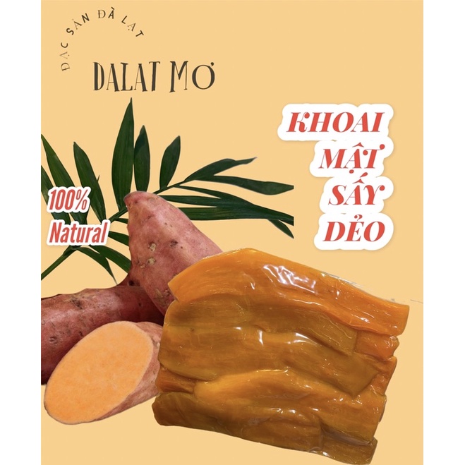 KHOAI LANG MẬT ĐÀ LẠT SẤY DẺO vị tự nhiên 500gr