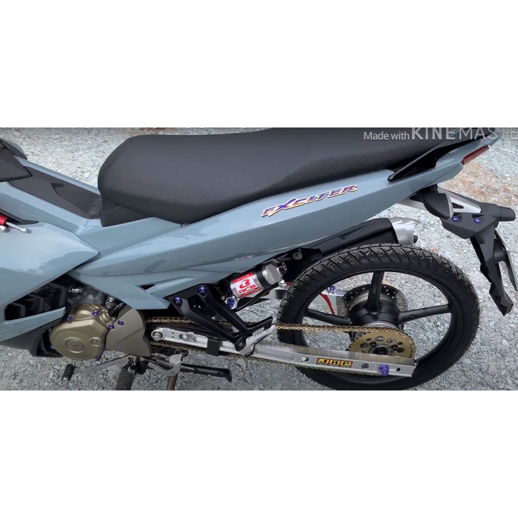 Tem trùm exciter 150 xám xi măng, độ tem ex 150, team xe xám xi măng