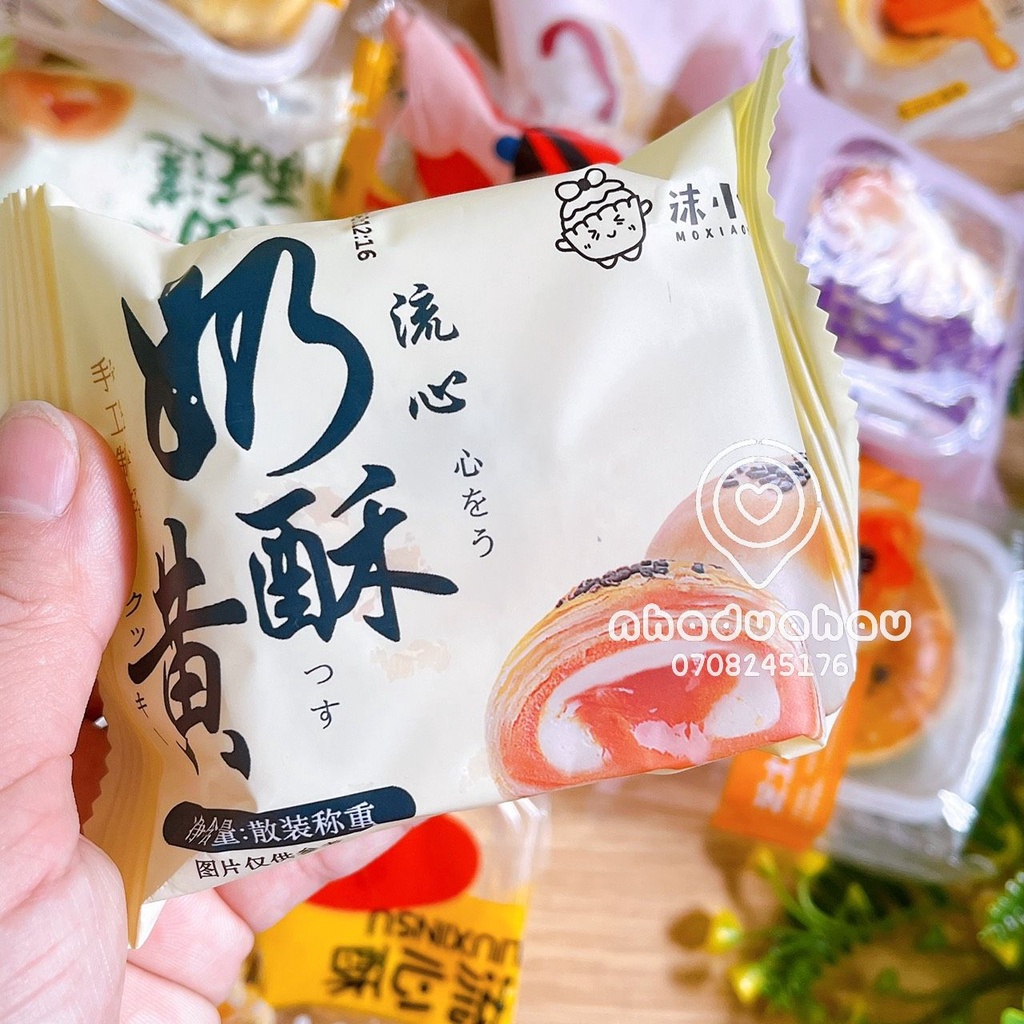 Một ký bánh pía ngàn lớp nhân mochi trứng muối các loại Đài Loan