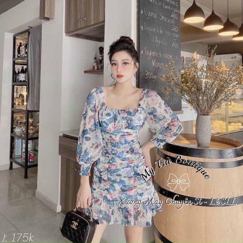 đầm hoa voan nhún bigsize 55kg-90kg✅🥰🥰 | BigBuy360 - bigbuy360.vn