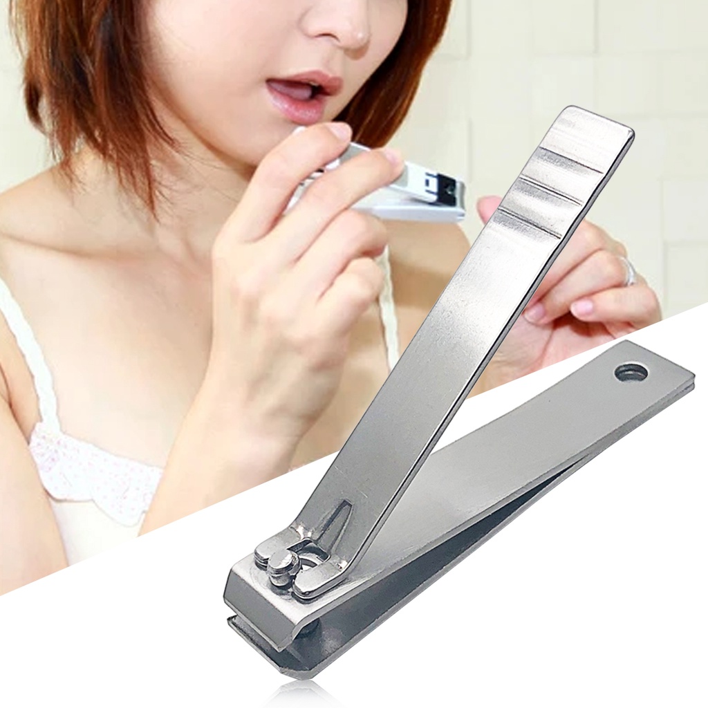 Kềm Cắt Móng Tay Đầu Phẳng Bằng Thép Không Gỉ Chống Trượt