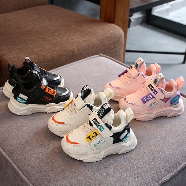 Giày Sneaker Cho Bé Trai Bé Gái Quai Dán 1 đến 5 tuổi T-3 quảng châu rẻ đẹp