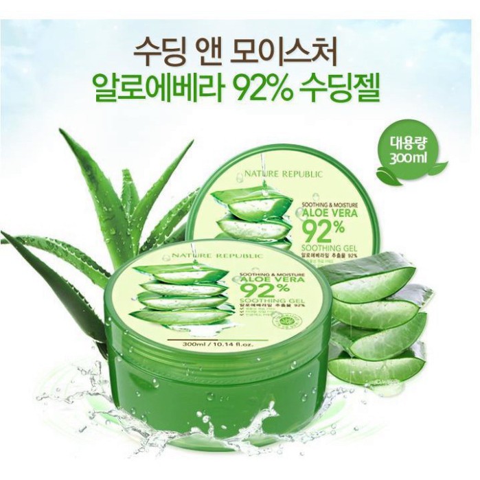 Gel dưỡng ẩm NATURE REPUBLIC Soothing Gel 300ml Lô hội - HanZy Store