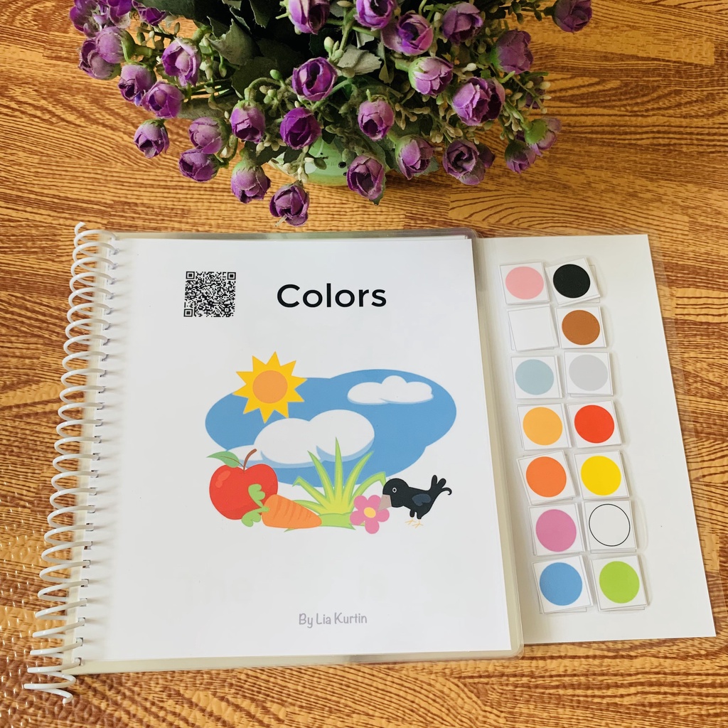 Học liệu colors cho bé học màu sắc Anh - Việt