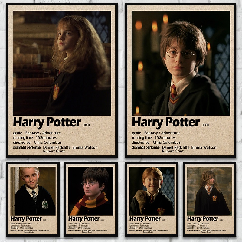Poster Phim harry potter Trang Trí Phòng Khách Quán bar Phong Cách retro