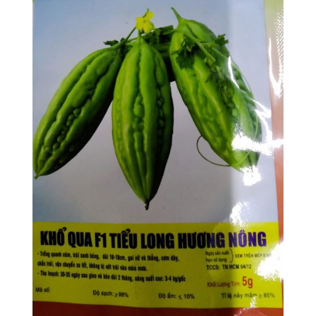HẠT GIỐNG KHỔ QUA TIỂU LONG F1 TRÁI NGẮN - GÓI 2 GRAM