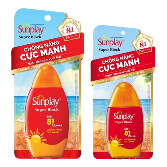 Kem chống nắng Sunplay super block spf 81 pa++++ 30g