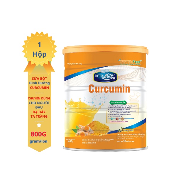 SỮA CURCUMIN 800G(SỮA HỖ TRỢ NGƯỜI BỊ DẠ DÀY,TÁ TRÀNG,PHỮ NỮ SAU SINH)