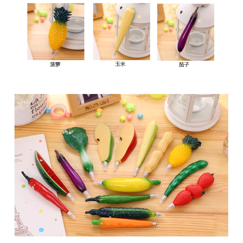 Bút Viết Họa Tiết Trái Cây Hoạt Hình Sáng Tạo