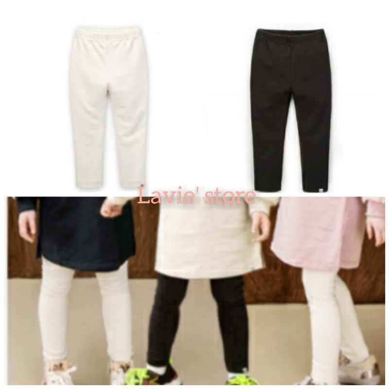 (Sz 120,130,150)-Quần legging cotton dày dặn Petite xuất Hàn