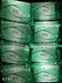 Khăn ướt (80 miếng) lau giày sneaker Việt Hoa ko Nắp