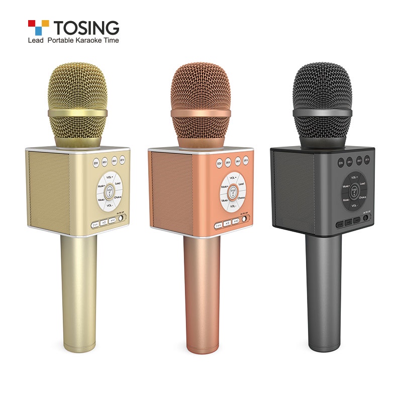 Micro Không Dây Hát Karaoke Tosing Q12 kèm loa bluetooth, 2 Trong 1 Cho Điện Thoại / Máy Tính Bảng/ oto/ tv