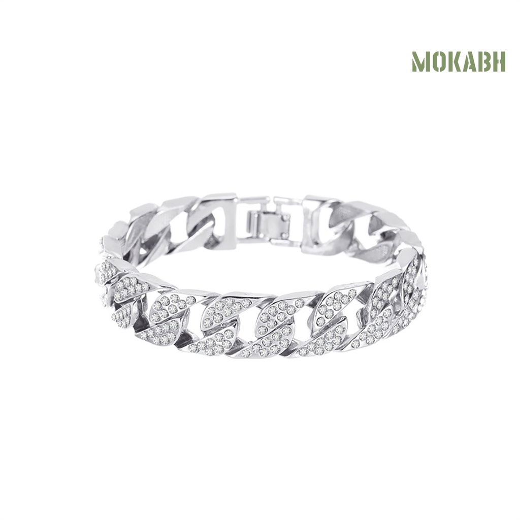 Vòng Tay Chuỗi Xích Đính Đá Thời Trang Cho Nữ