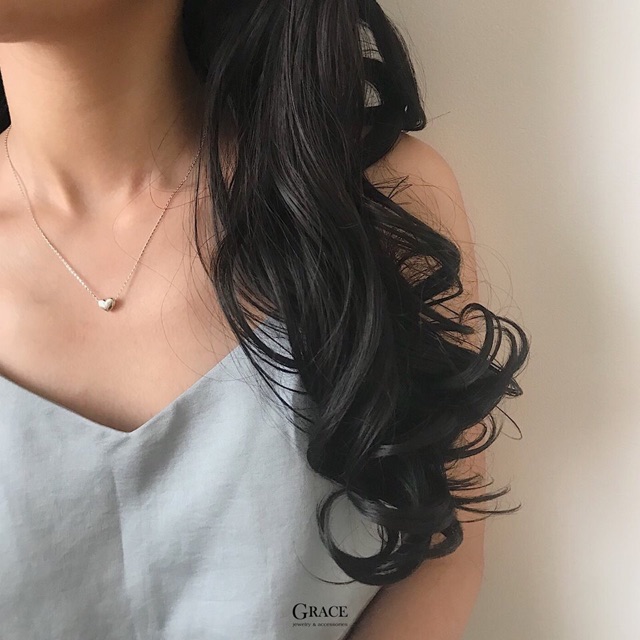 Dây Chuyền Bạc Nữ Trái Tim Phồng Cực Xinh Bạc Ta Cao Cấp