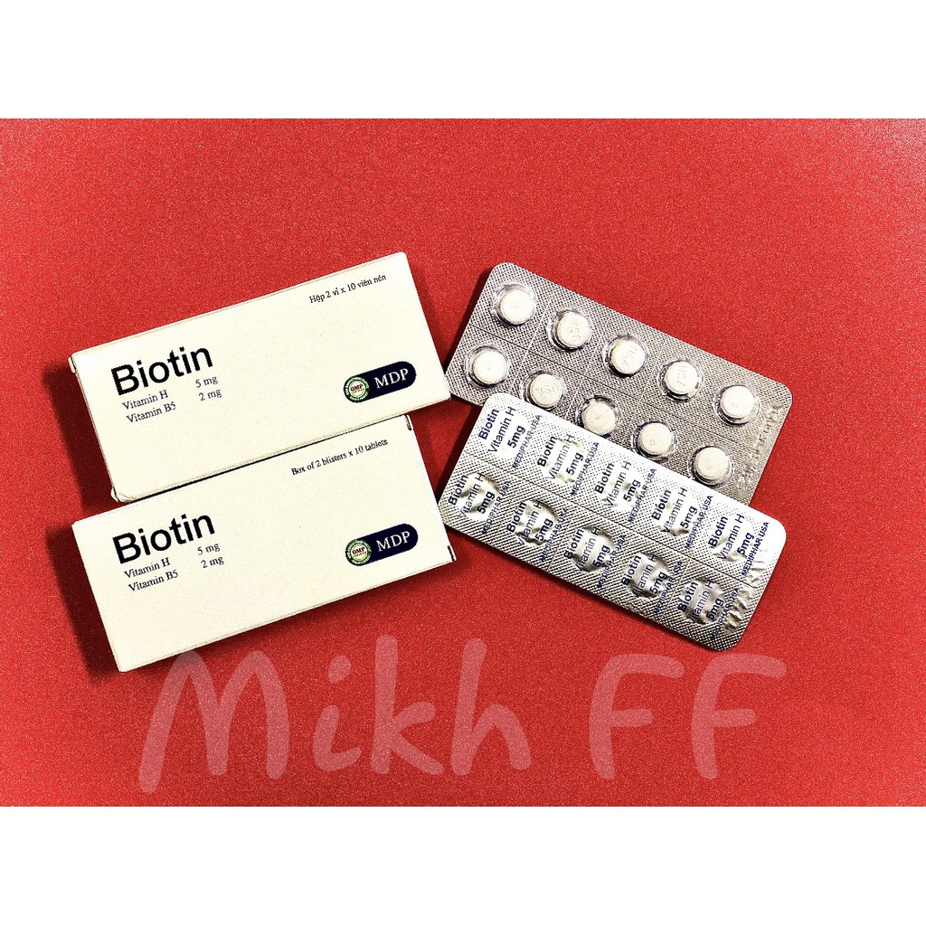 Viên uống Biotin chống rụng tóc và da