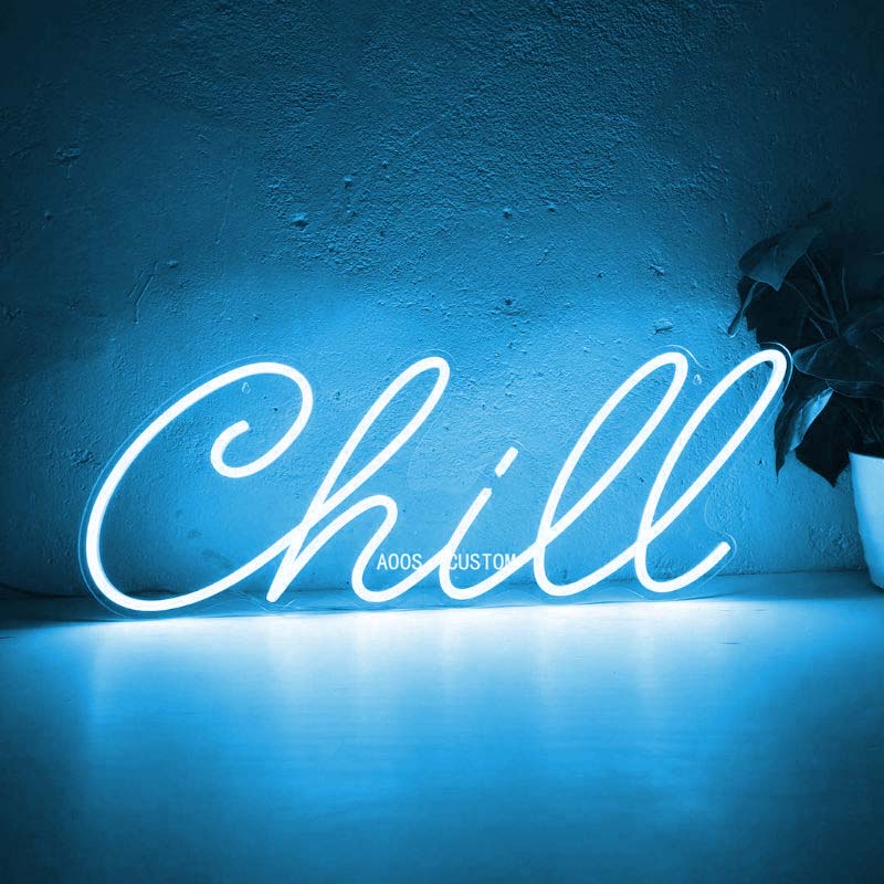 Đèn led neon chữ chill trang trí decor phòng ngủ góc làm việc.quà tặng cực chất