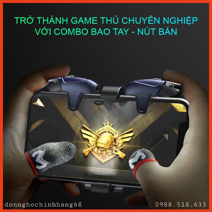 Bao Tay Chơi Game ff, Pubg, Liên Quân, Găng Tay Chơi Game Chống Mồ Hôi, Siêu Nhạy, Co Giãn Cực Tốt Sợi Carbon Loại Xịn